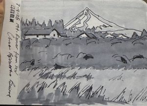2025.07.04 Mt Rainier from RV, WA
